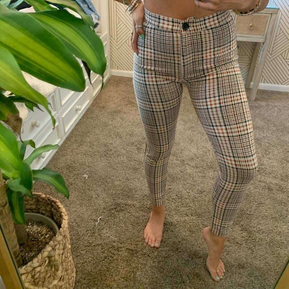 Free People Pants - Free People Plaid Pants 🤩